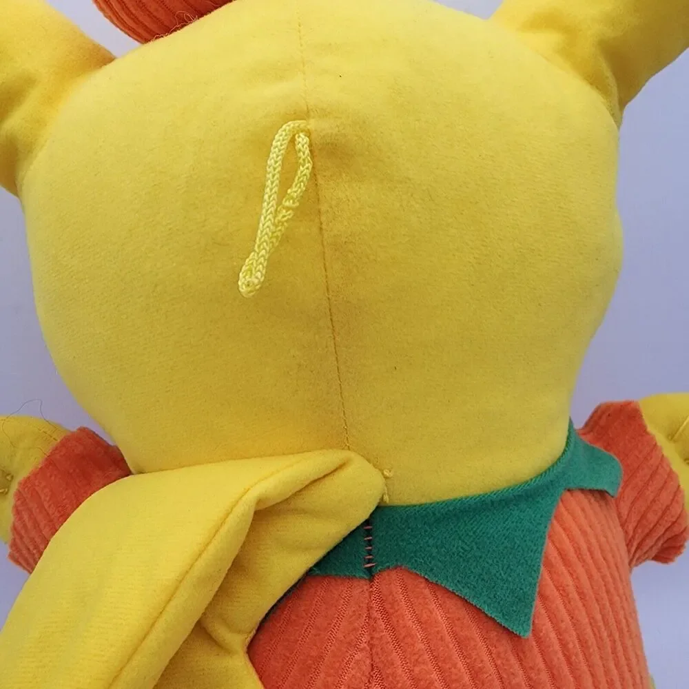 Pikachu Pokemon Halloween Pumpkin Plush 16” Red Cheeks Jack-O-Lantern Toy 2022